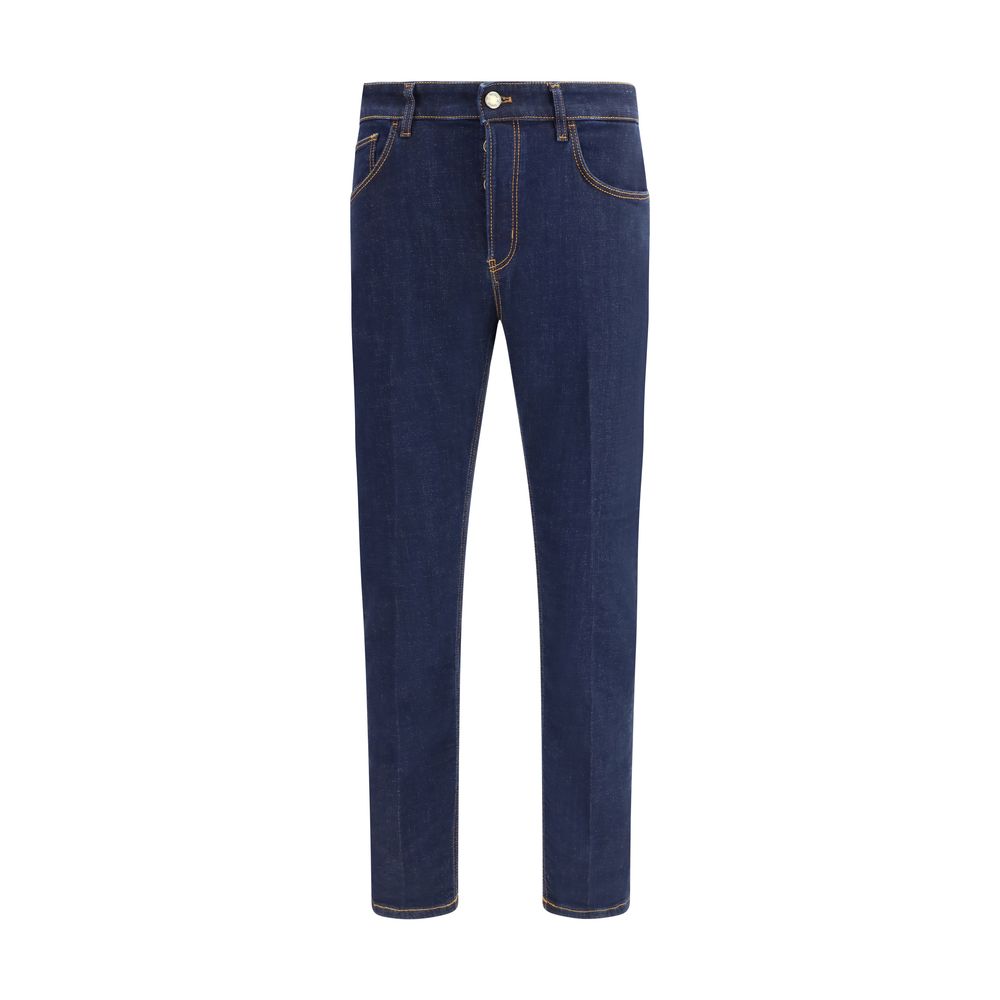PT Torino Blue Cotton Jeans Denim - Luxe Marca
