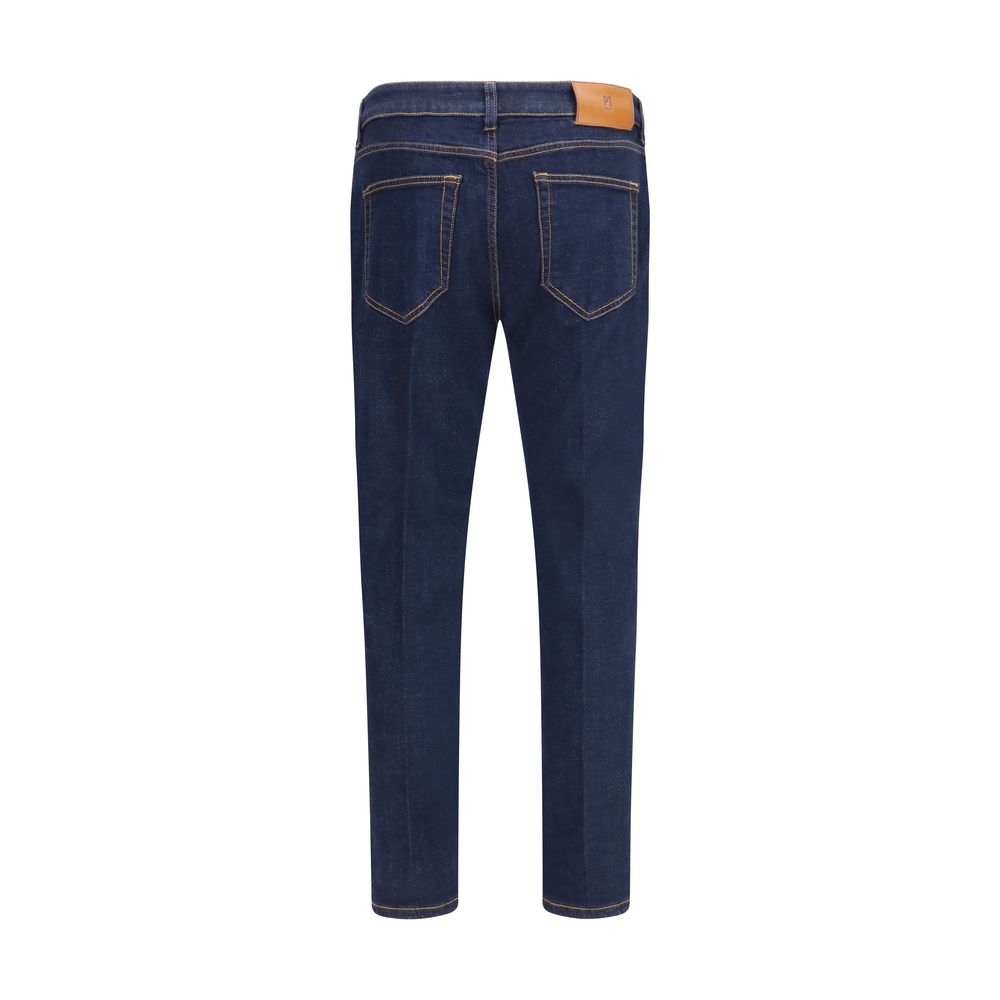 PT Torino Blue Cotton Jeans Denim - Luxe Marca