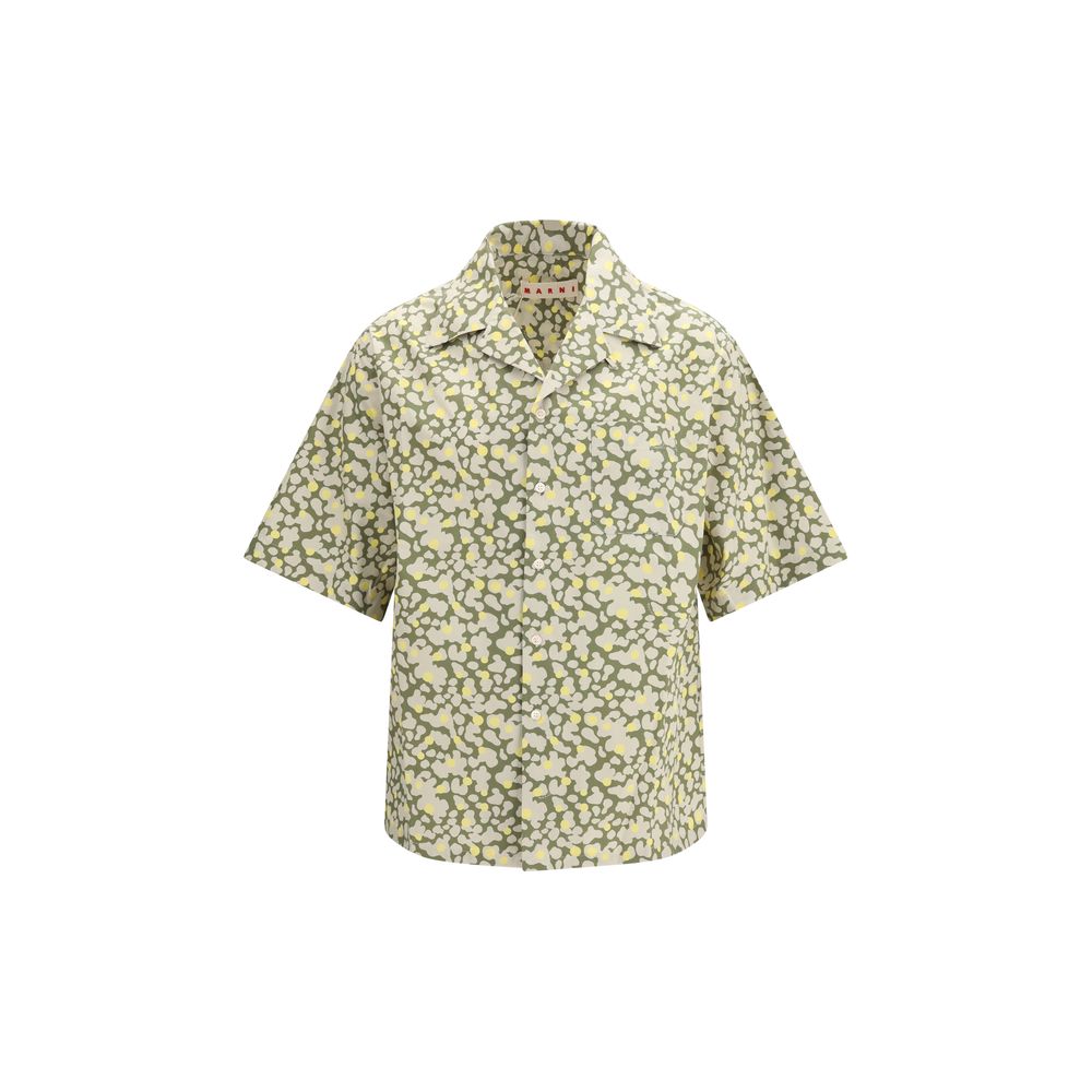 Marni Bicolor Cotton Pattern Shirt - Luxe Marca