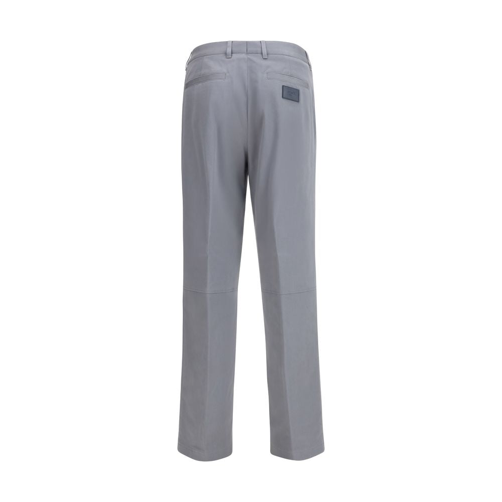 Fendi Gray Cotton Casual Pants - Luxe Marca