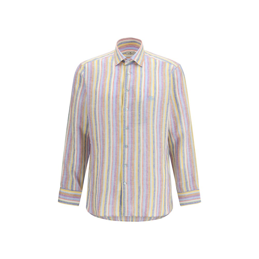 Etro Multicolor Linen Pattern Shirt - Luxe Marca