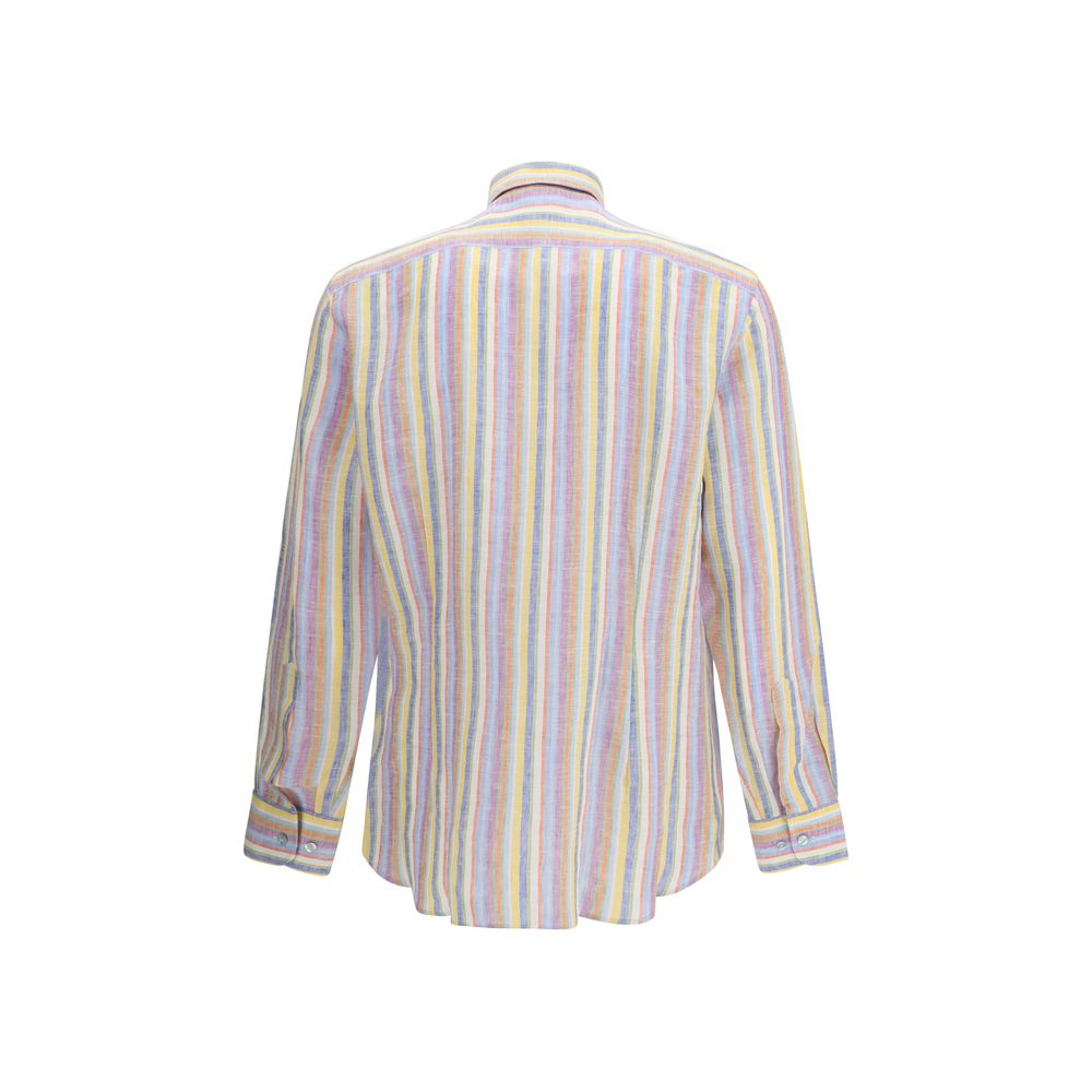 Etro Multicolor Linen Pattern Shirt - Luxe Marca