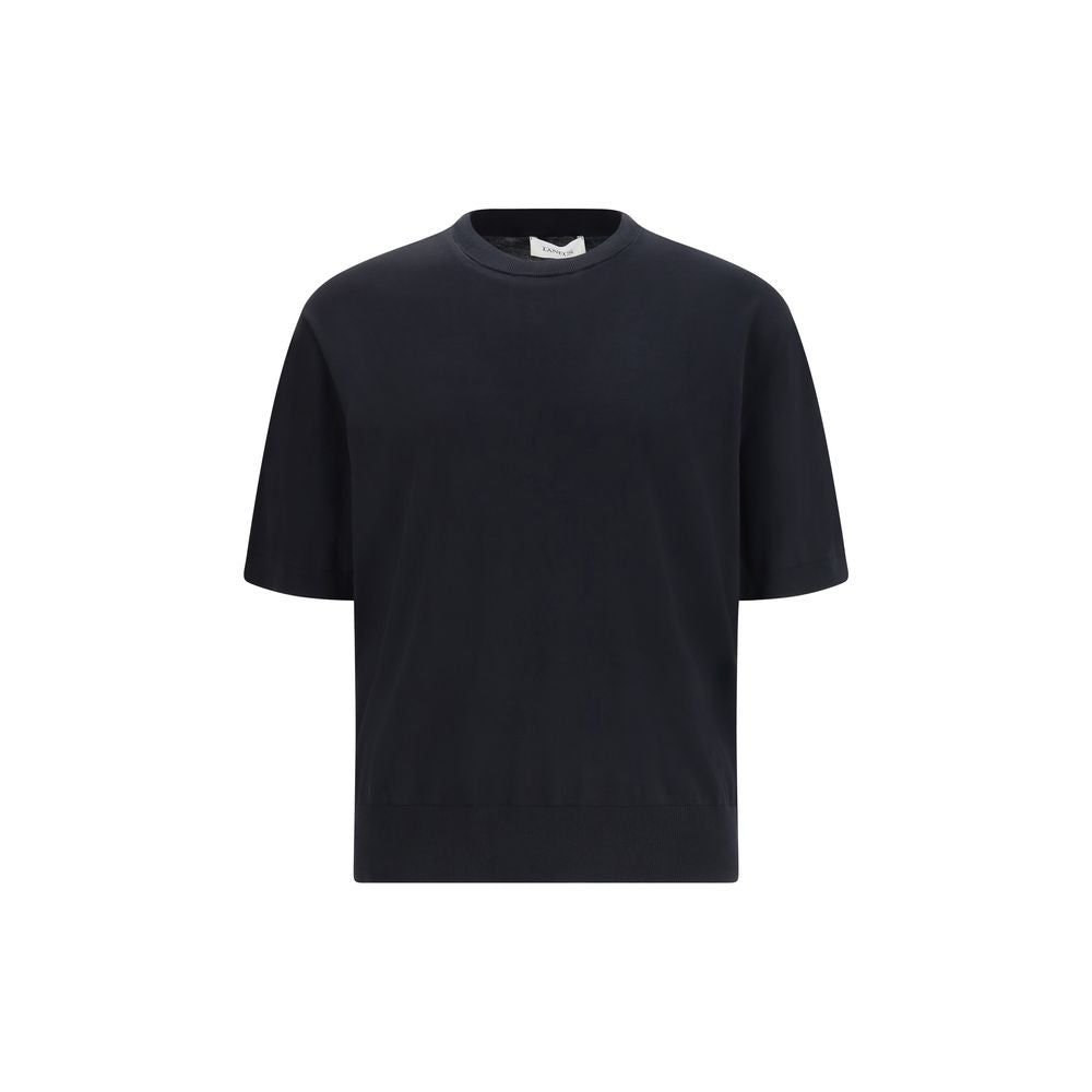 Laneus Black Cotton T-Shirt - Luxe Marca