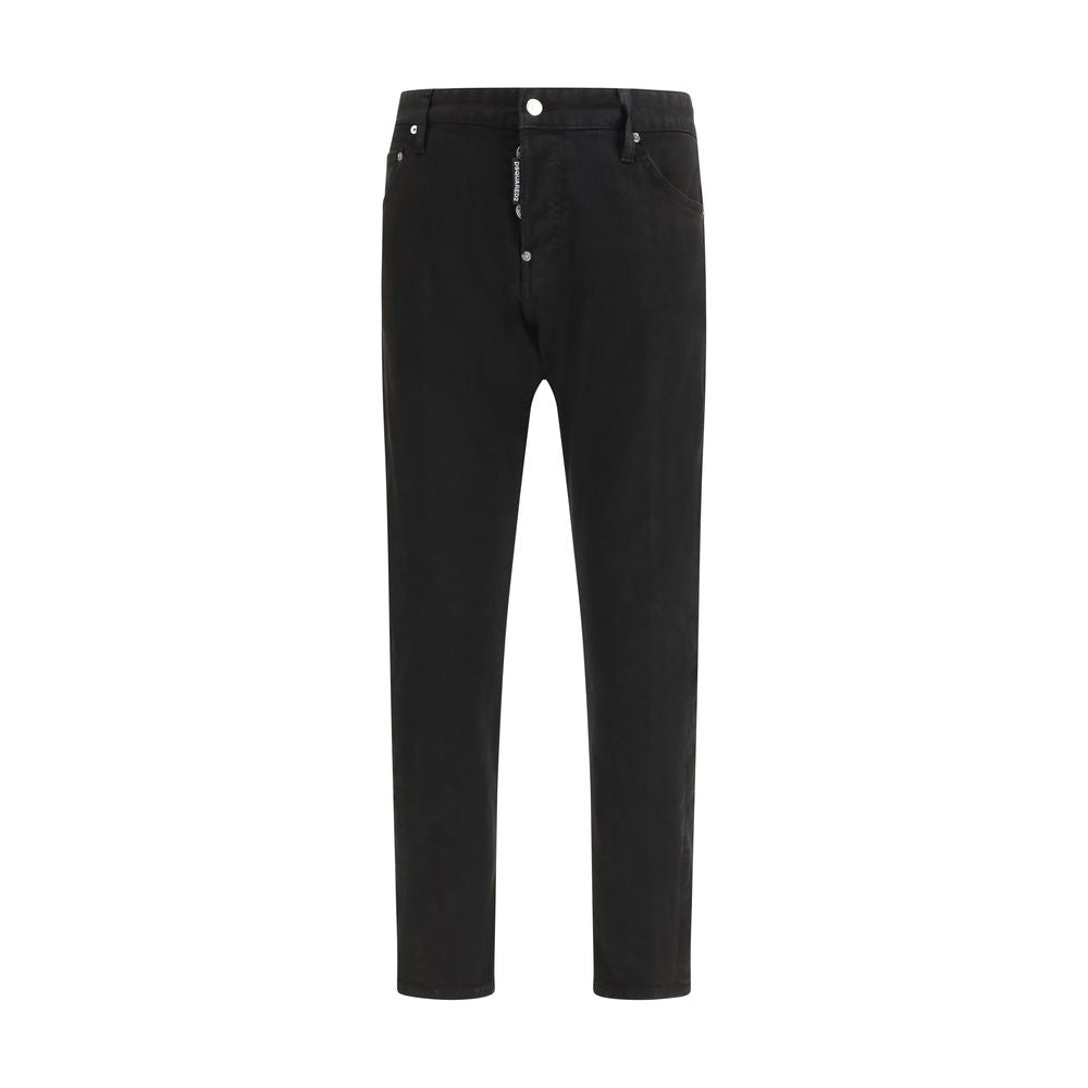 Dsquared² Black Cotton Slim Fit Jeans - Luxe Marca