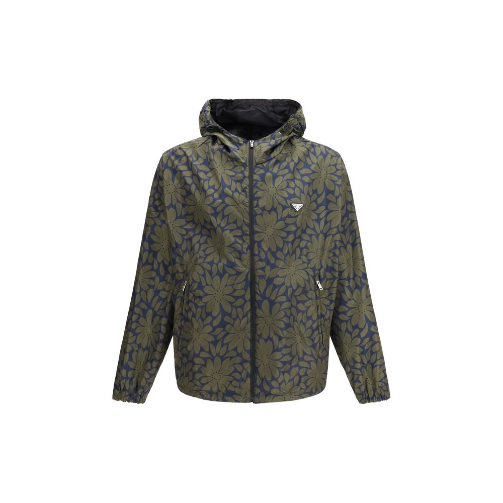 Prada Black Recycled Polyamide Shell Jacket - Luxe Marca