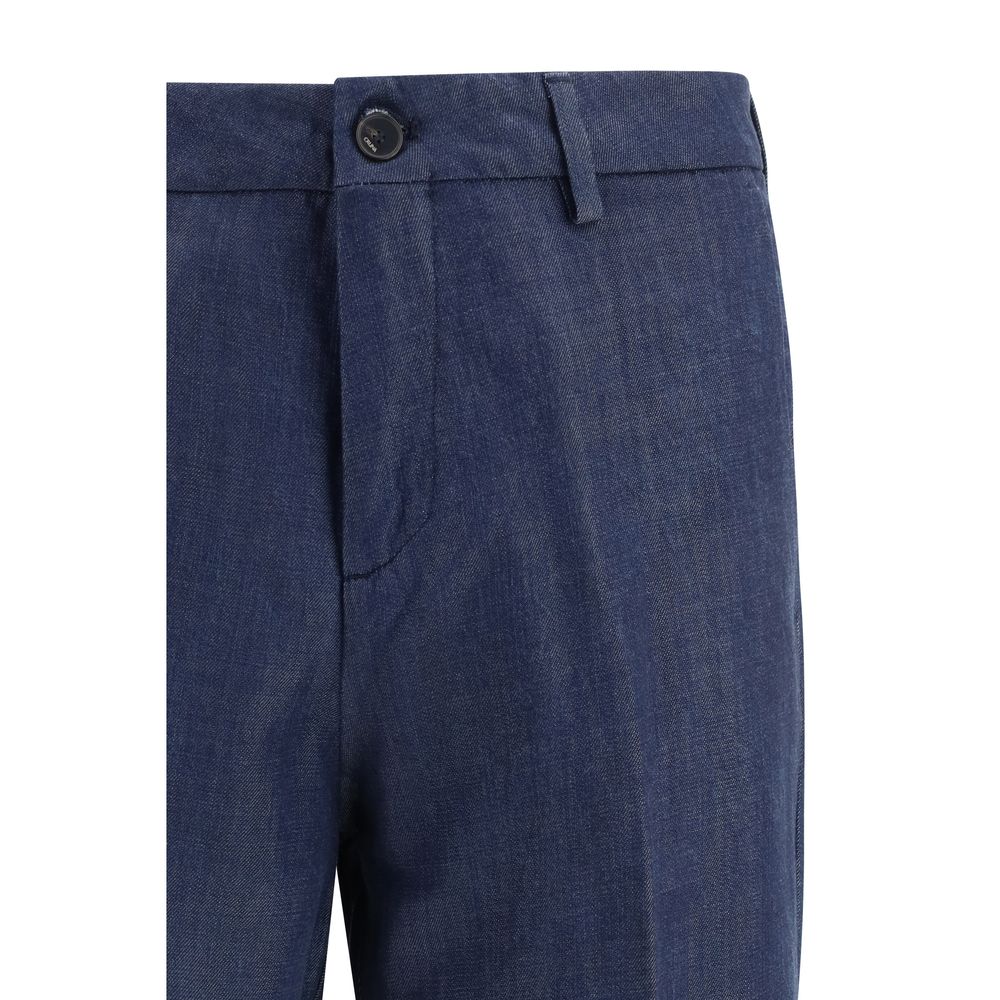 Cruna Blue Tencel Dress Pants - Luxe Marca