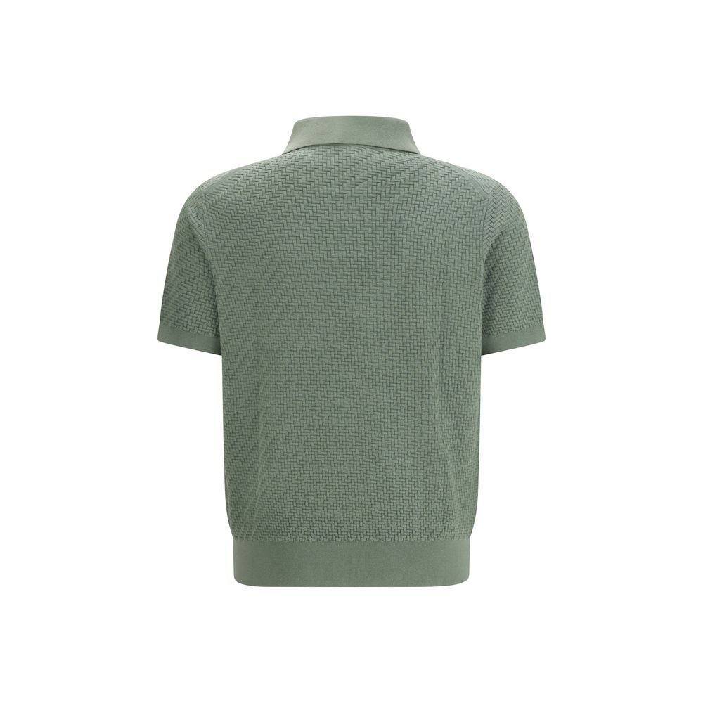 Brioni Bicolor Cotton Polo Shirt - Luxe Marca