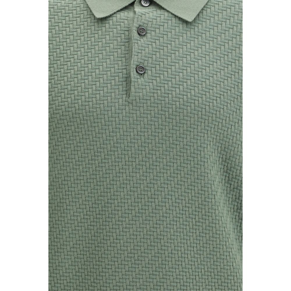 Brioni Bicolor Cotton Polo Shirt - Luxe Marca