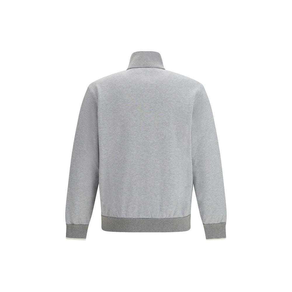 Brioni Gray Cotton Sweatshirt - Luxe Marca