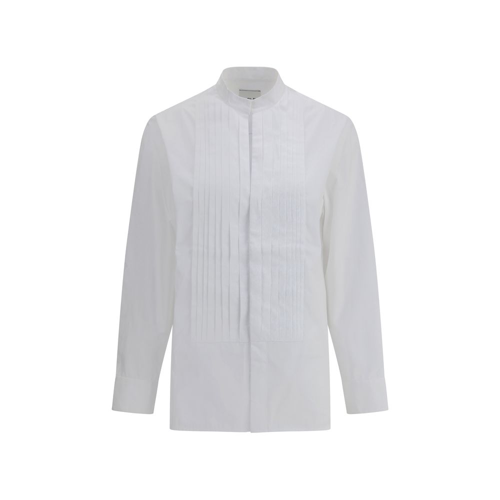 SA SU PHI White Cotton Dress Shirt - Luxe Marca