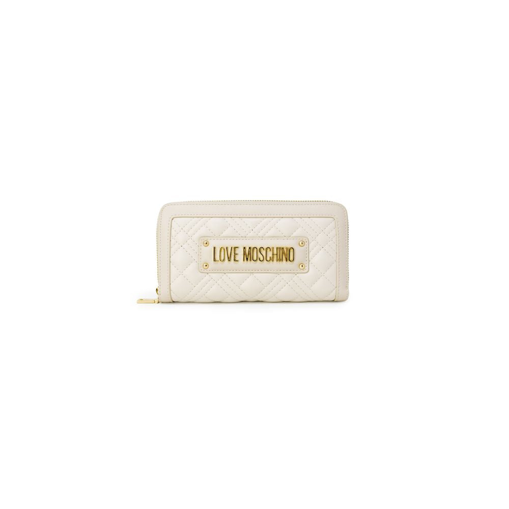 Love Moschino Beige Polyethylene Wallet - Luxe Marca