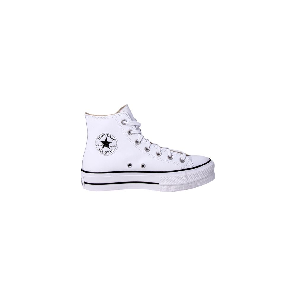 Converse White Polyethylene Platform Sneakers - Luxe Marca