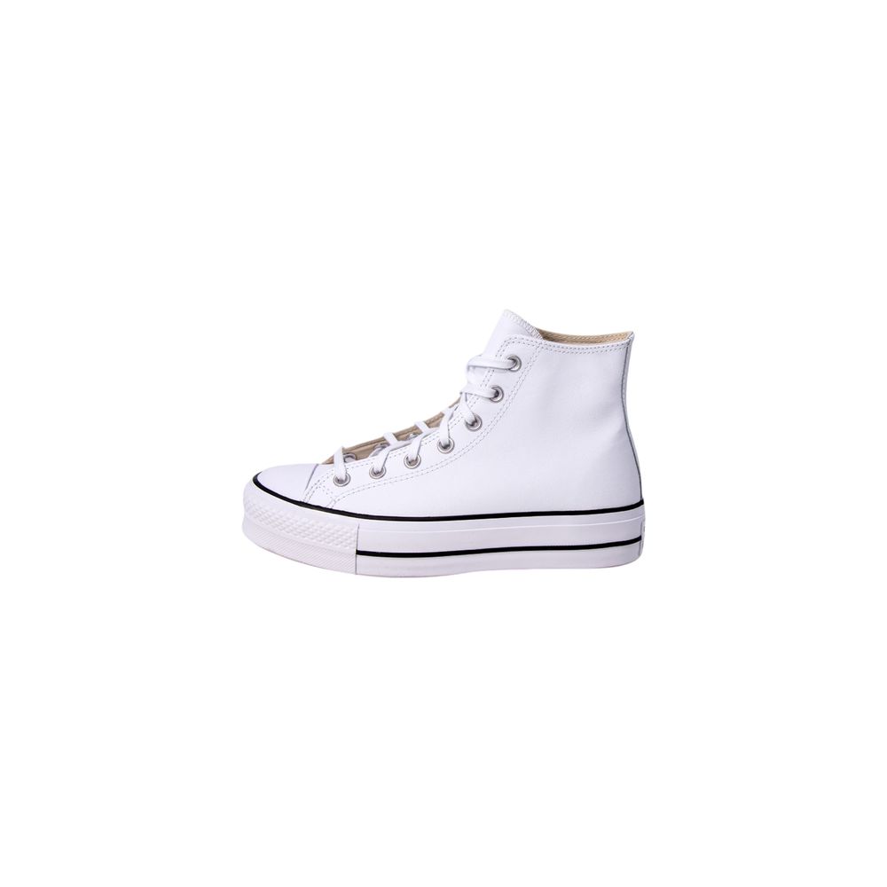 Converse White Polyethylene Platform Sneakers - Luxe Marca