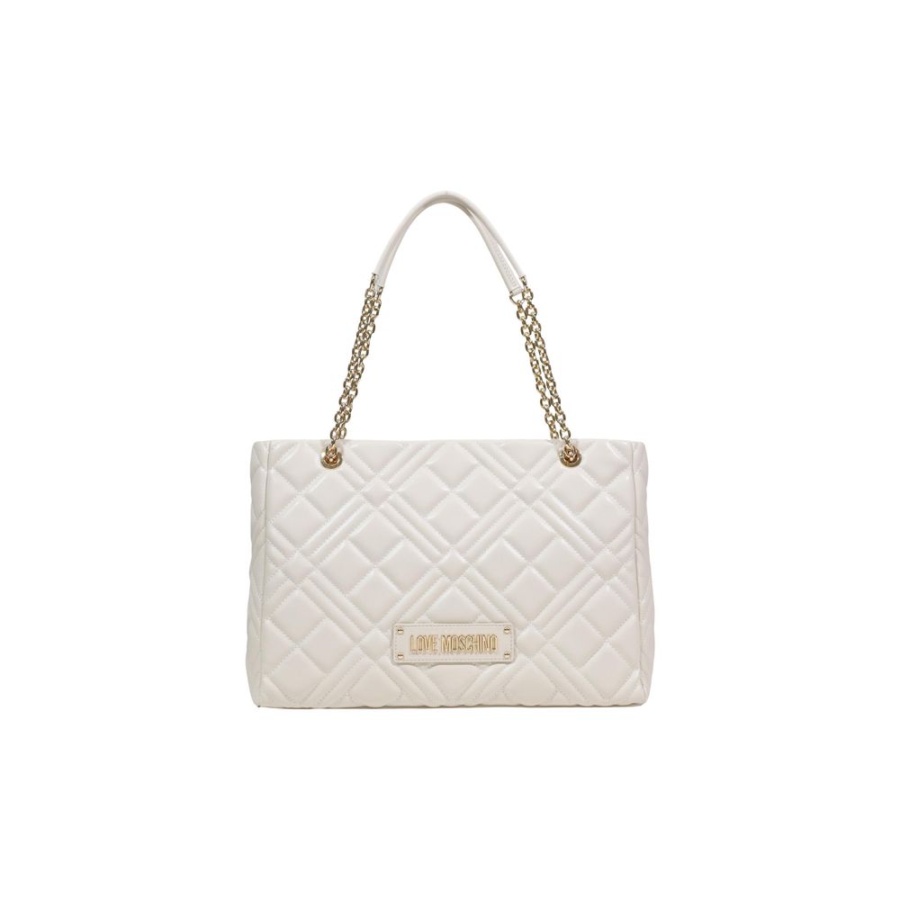 Love Moschino Beige Polyethylene Handbag - Luxe Marca