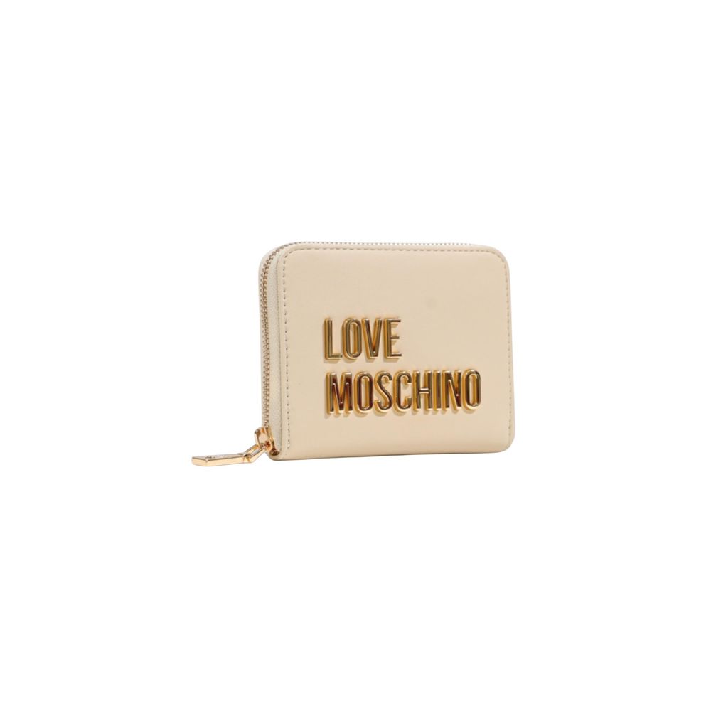 Love Moschino Beige Polyethylene Wallet - Luxe Marca