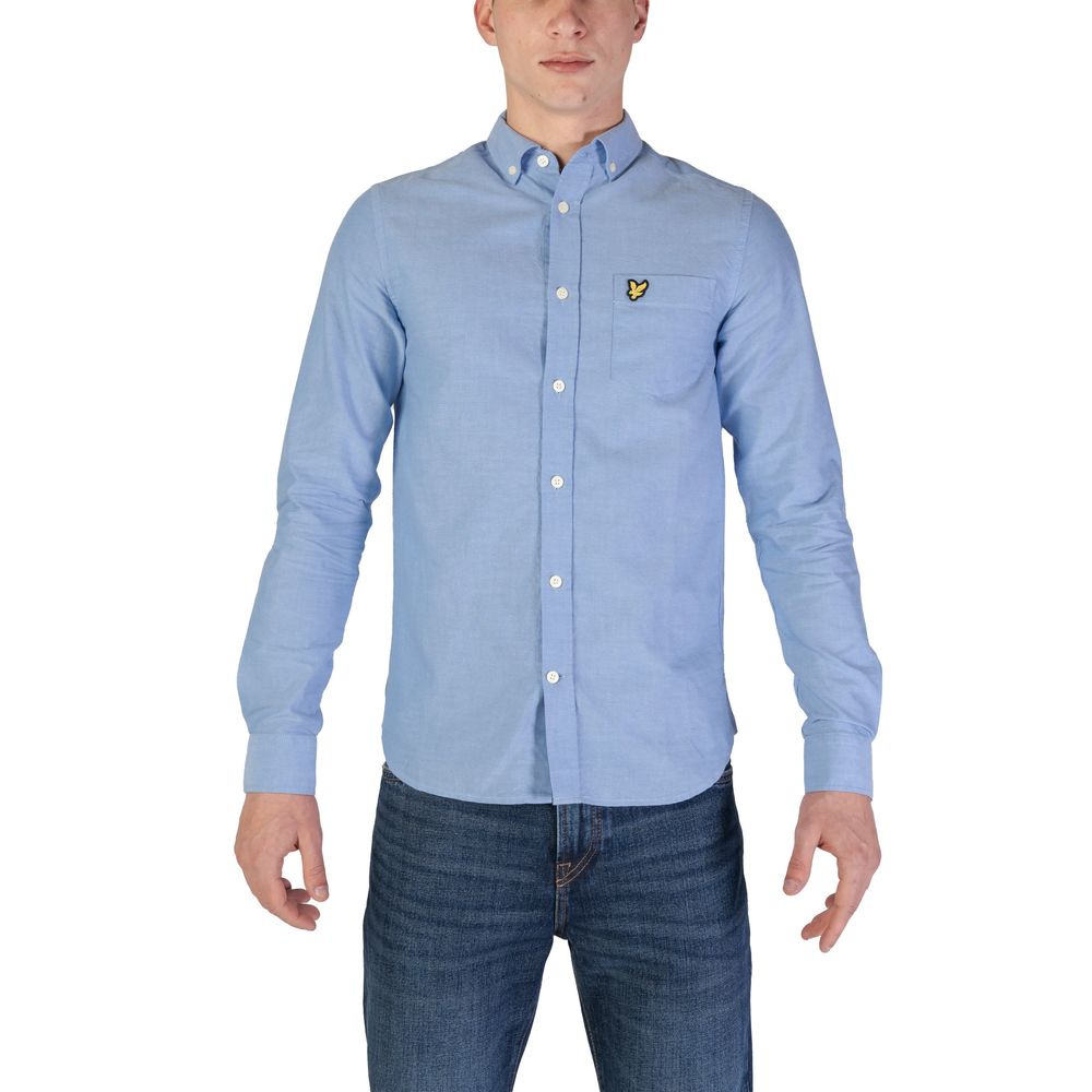 Lyle & Scott Blue Organic Cotton Dress Shirt - Luxe Marca