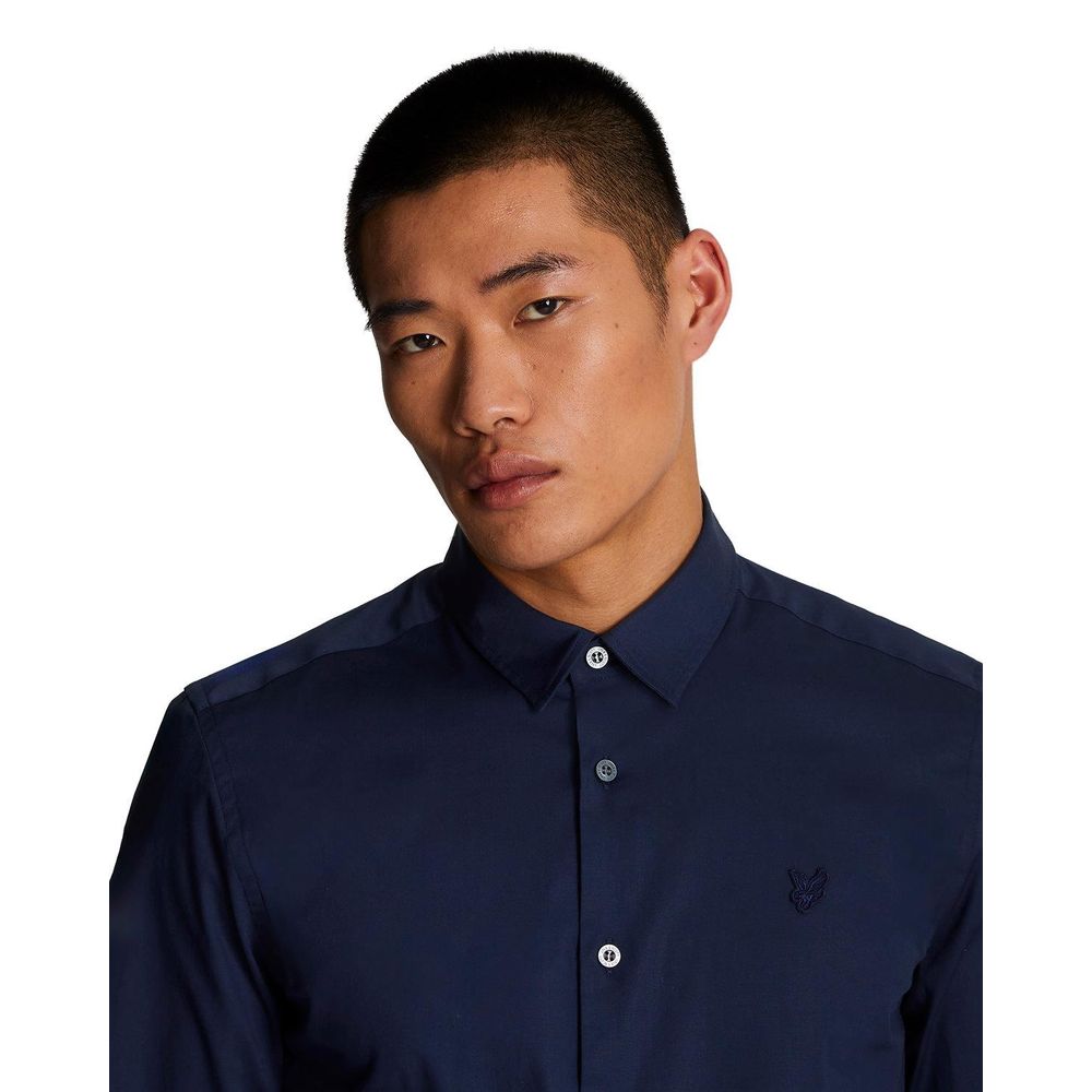 Lyle & Scott Blue Cotton Dress Shirt - Luxe Marca