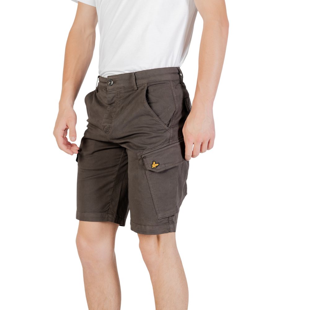 Lyle & Scott Gray Cotton Bermuda Shorts - Luxe Marca