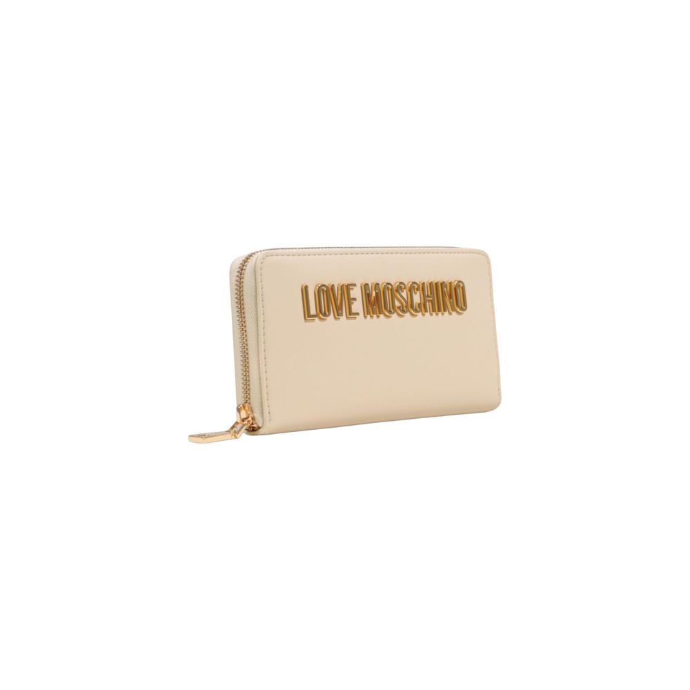 Love Moschino Beige Polyethylene Wallet - Luxe Marca