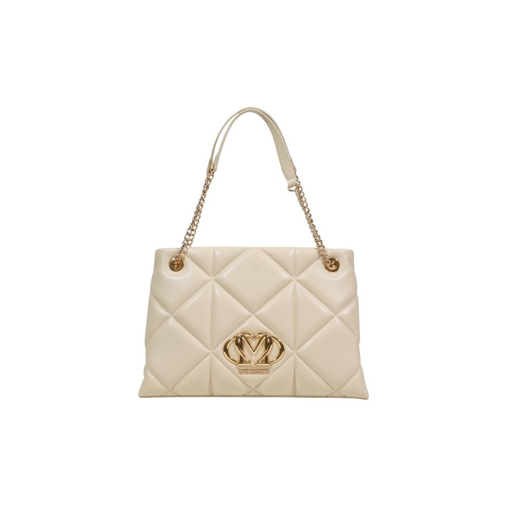Love Moschino Beige Artificial Leather Handbag - Luxe Marca