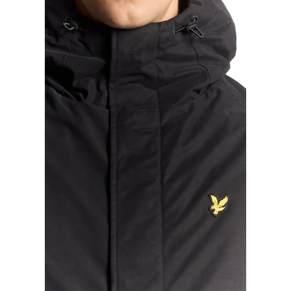 Lyle & Scott Black Polyester Parka - Luxe Marca