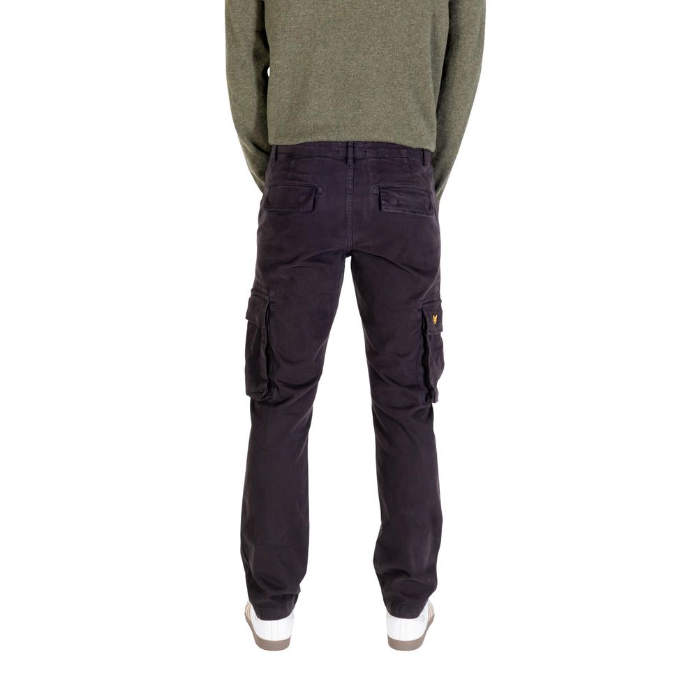 Lyle & Scott Black Cotton Cargo Pants - Luxe Marca
