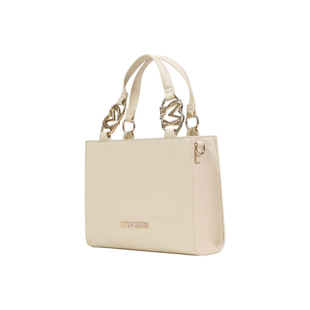 Love Moschino Beige Polyethylene Handbag - Luxe Marca
