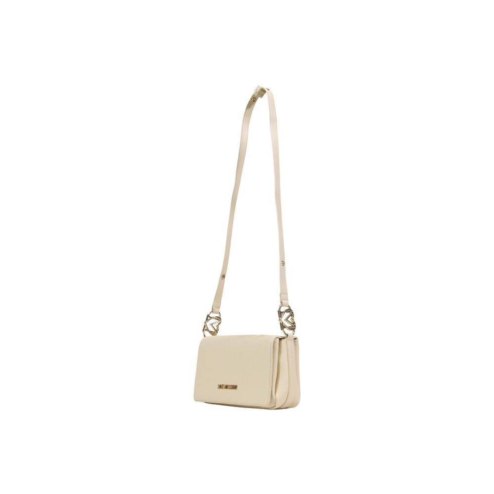 Love Moschino Beige Polyethylene Handbag - Luxe Marca