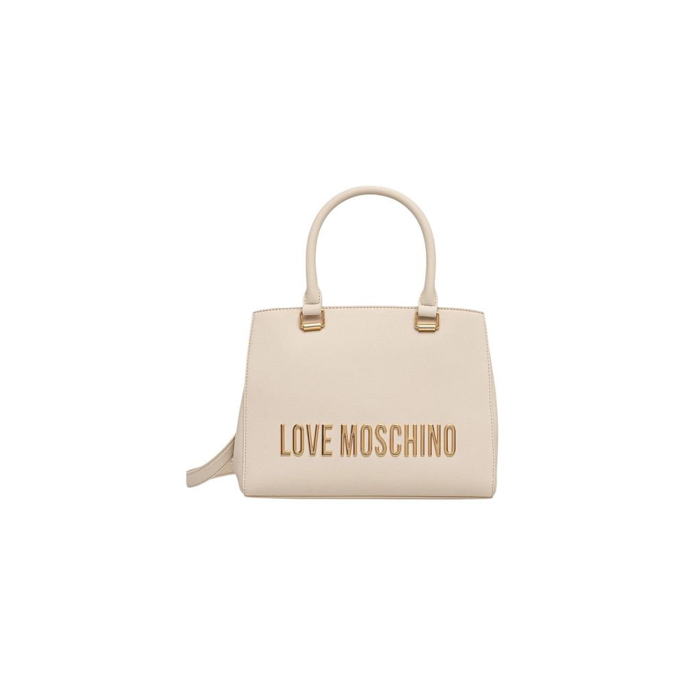 Love Moschino Beige Polyethylene Handbag - Luxe Marca