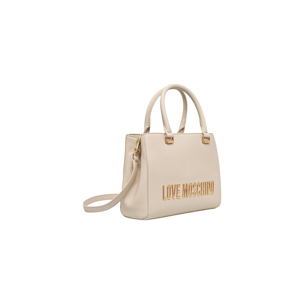Love Moschino Beige Polyethylene Handbag - Luxe Marca