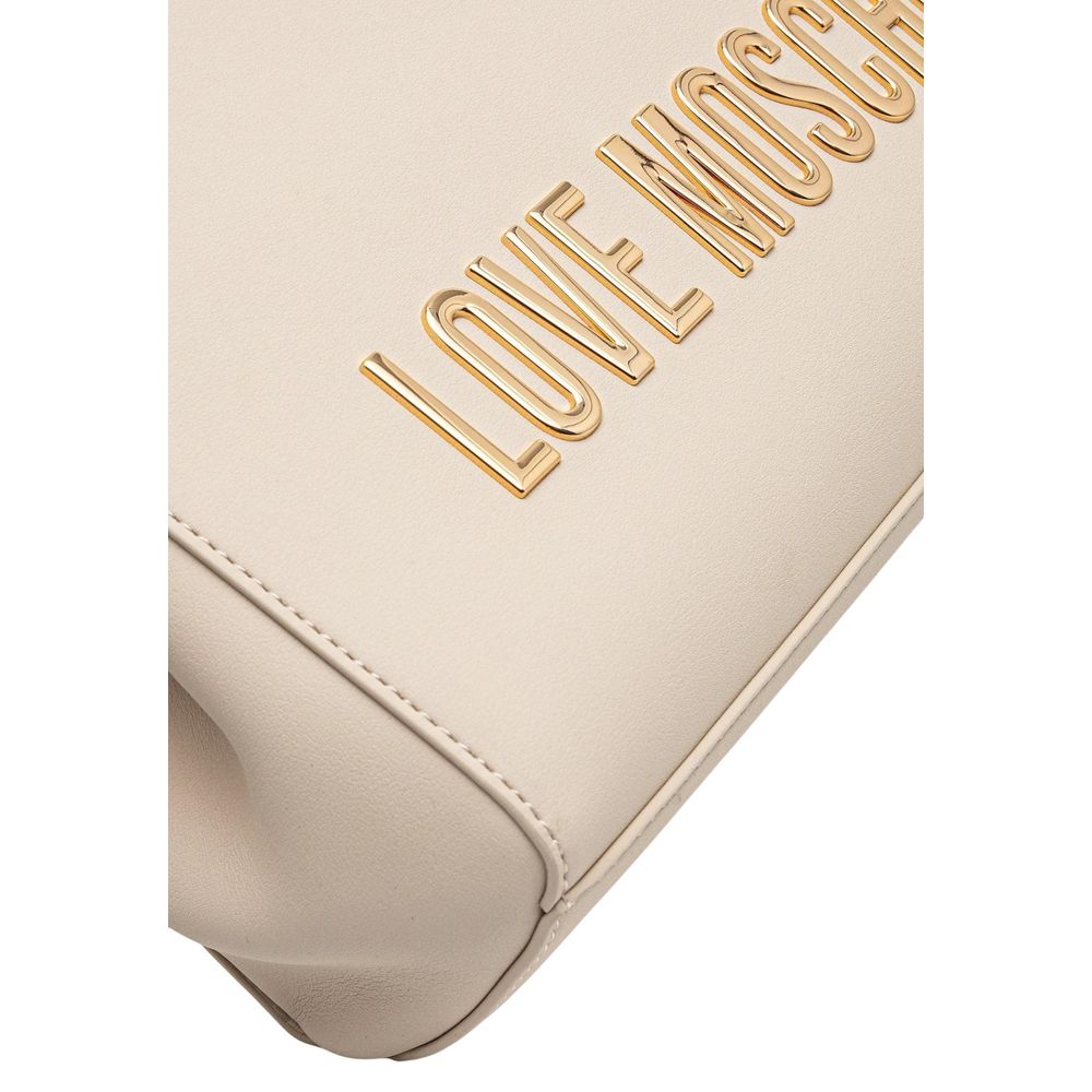 Love Moschino Beige Polyethylene Handbag - Luxe Marca