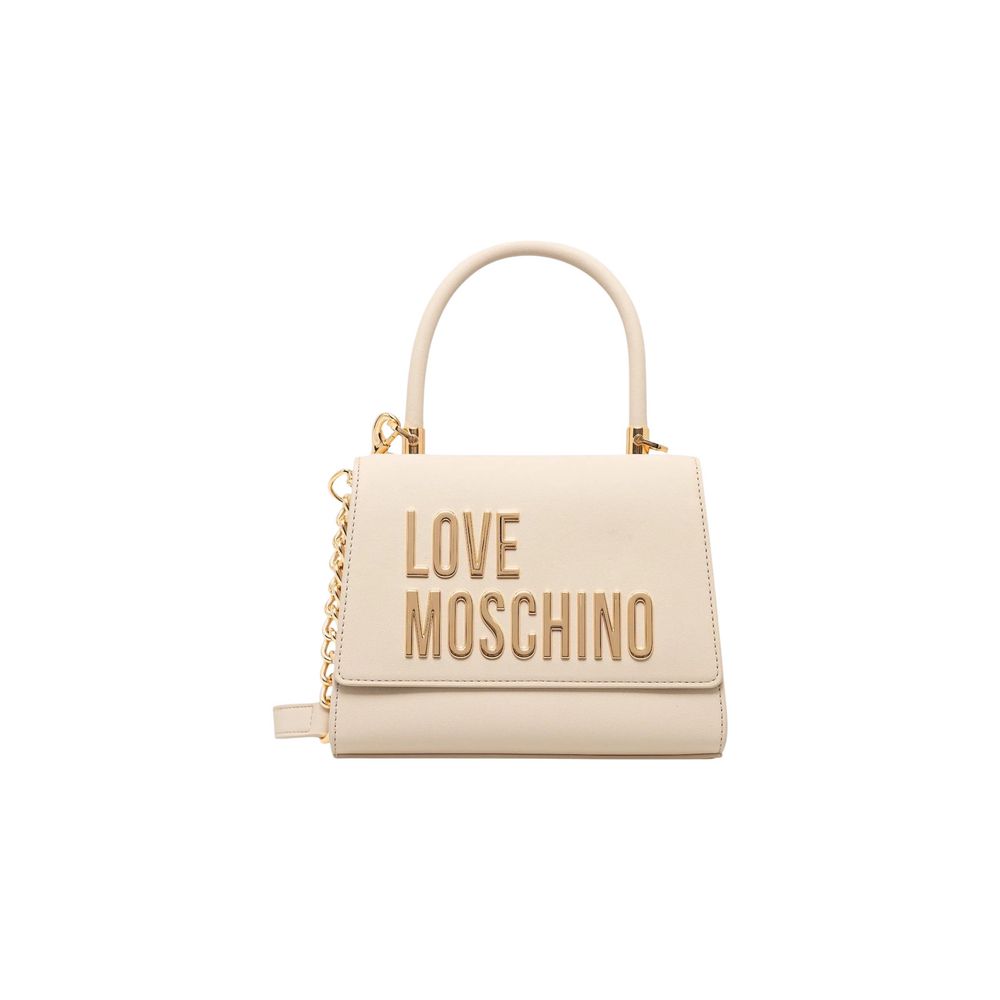 Love Moschino Beige Polyethylene Handbag - Luxe Marca