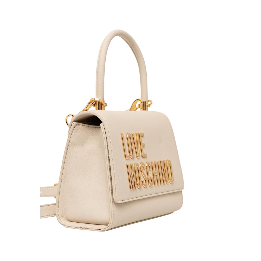 Love Moschino Beige Polyethylene Handbag - Luxe Marca