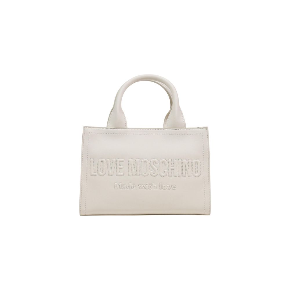 Love Moschino Beige Polyethylene Handbag - Luxe Marca