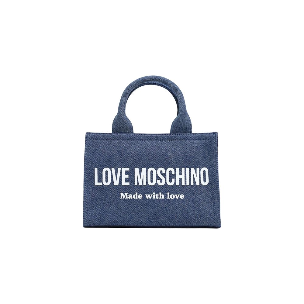 Love Moschino Blue Cotton Handbag - Luxe Marca