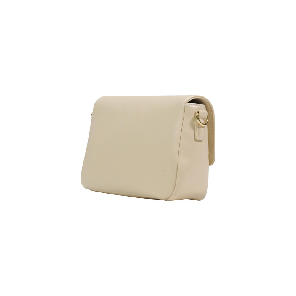 Love Moschino Cream Polyethylene Handbag