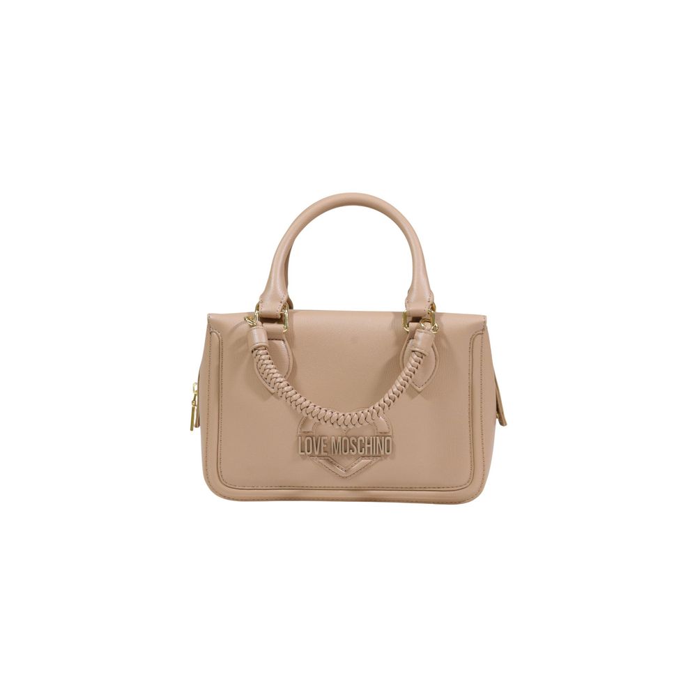 Love Moschino Beige Polyethylene Handbag - Luxe Marca