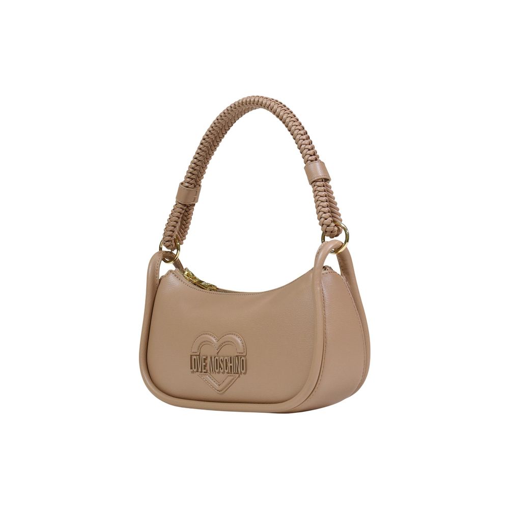 Love Moschino Beige Polyethylene Handbag - Luxe Marca