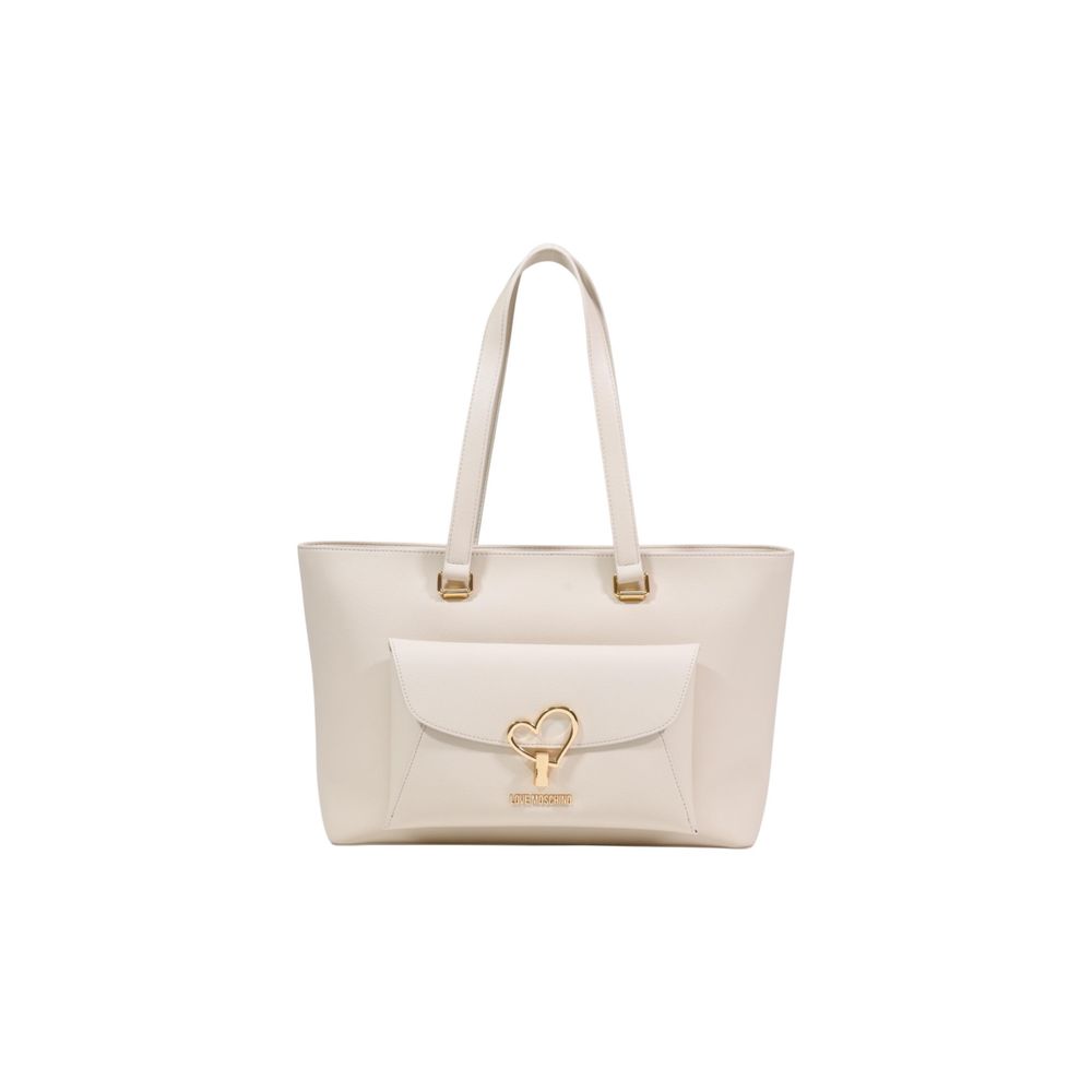 Love Moschino Beige Polyethylene Handbag - Luxe Marca