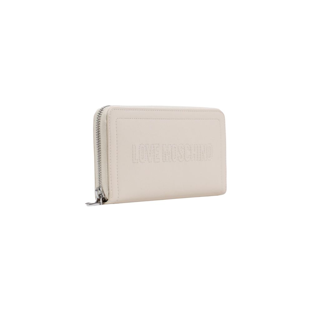 Love Moschino Beige Polyethylene Wallet - Luxe Marca