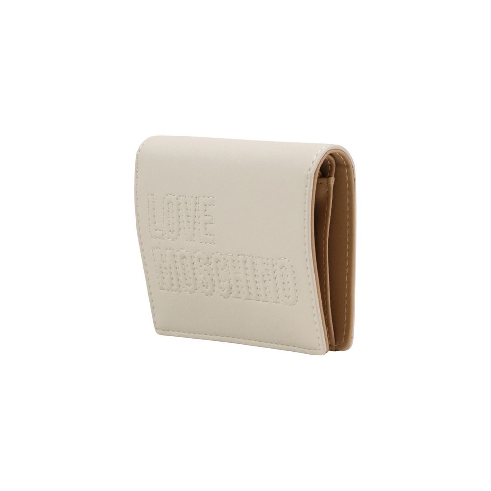 Love Moschino Beige Polyethylene Wallet - Luxe Marca
