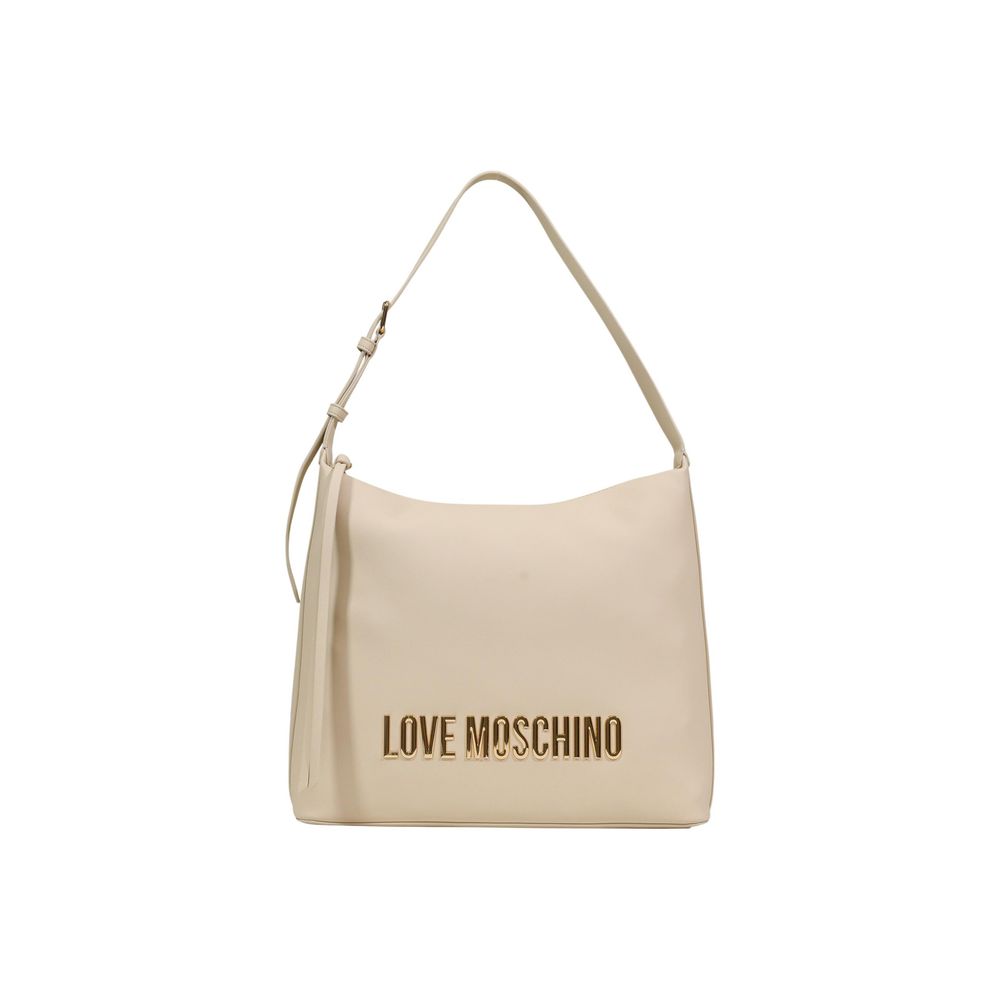 Love Moschino Beige Polyethylene Handbag - Luxe Marca