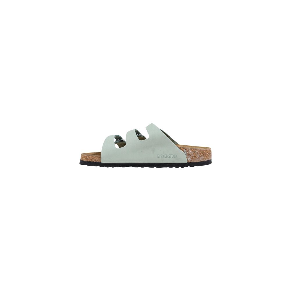 Birkenstock Green Leather Flat Sandals - Luxe Marca