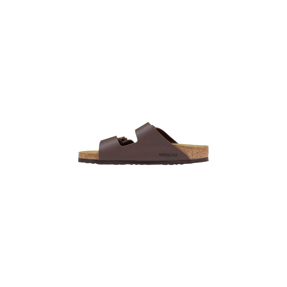 Birkenstock Brown Synthetic Flat Sandals - Luxe Marca