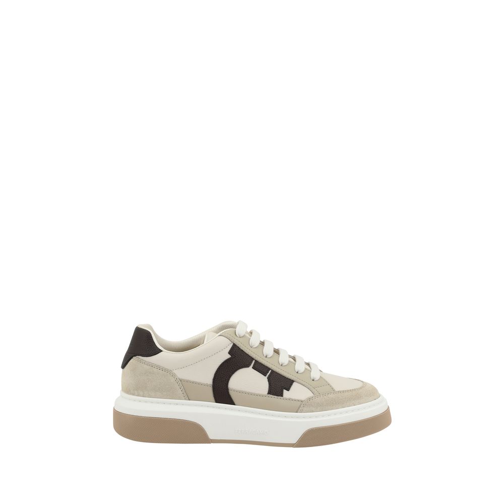 Ferragamo Multicolor Calf Leather Bos Taurus Platform Sneakers - Luxe Marca
