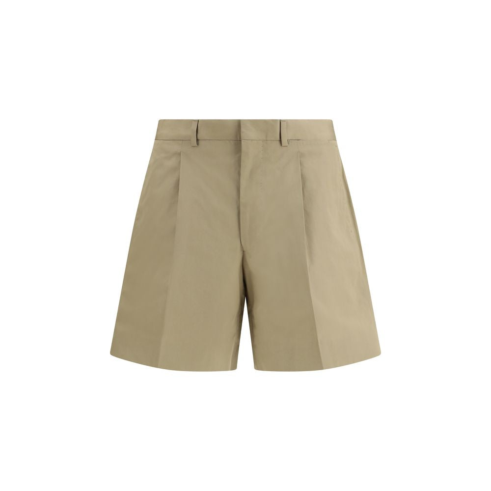 Prada Beige Cotton Bermuda Shorts - Luxe Marca