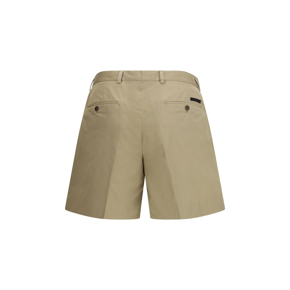 Prada Beige Cotton Bermuda Shorts - Luxe Marca