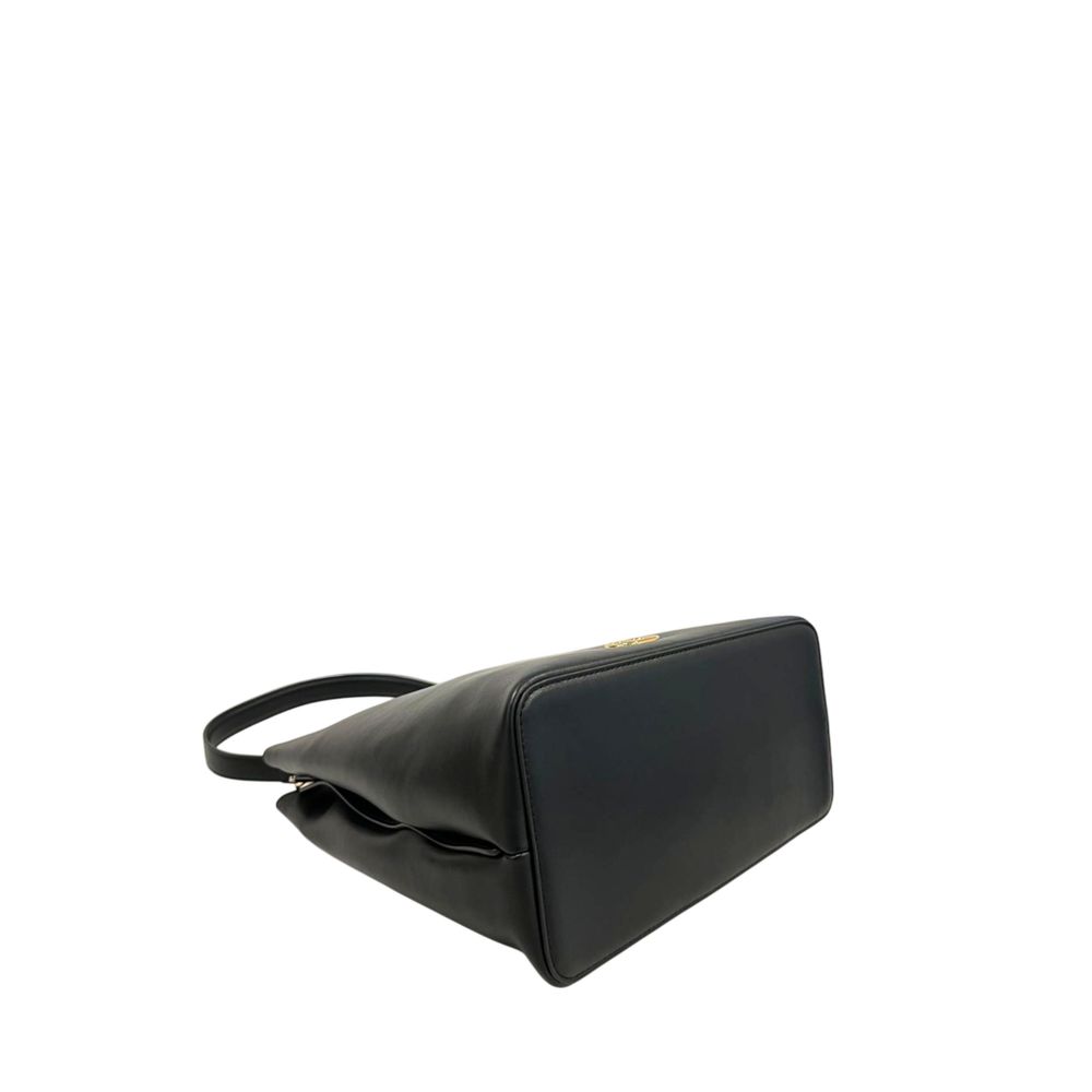 Twinset Black PU Women Shoulder Bag - Luxe Marca