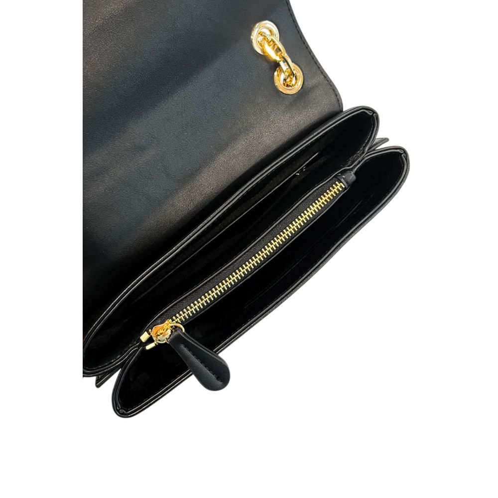 Twinset Black PU Women Crossbody Bag - Luxe Marca