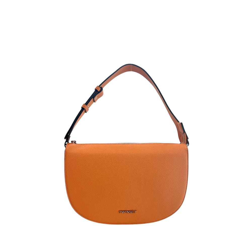 Twinset Orange Polyurethane Women Shoulder Bag - Luxe Marca